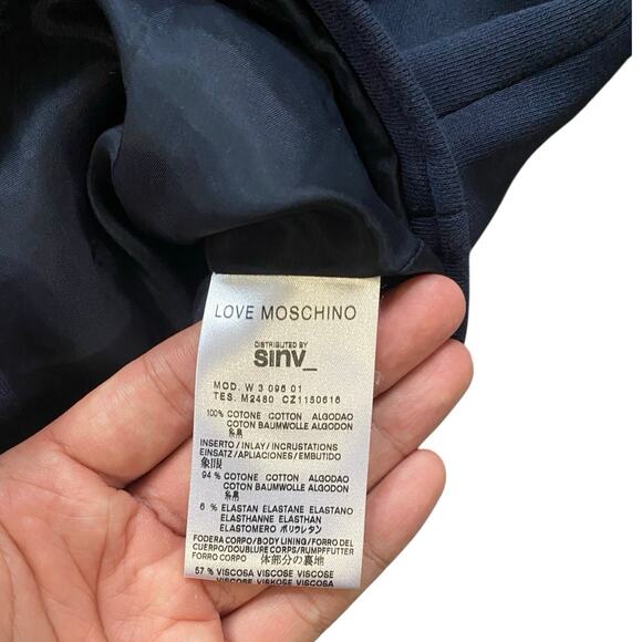 Love Moschino 3D Floral Button Jacket - 8 - Picture 5 of 6